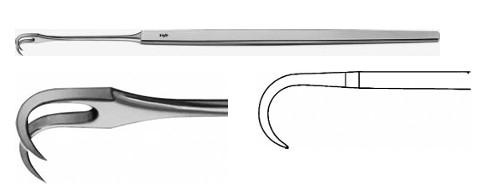 ФІСТУЛ. ГАЧОК 2-ЗУБ. ГОСТР. 220MM